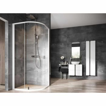 Nexty NSKK3-80 zuhanykabin fehér/króm+transparent