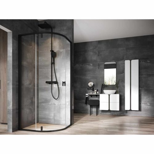 Nexty NSKK3-80 zuhanykabin fekete+transparent