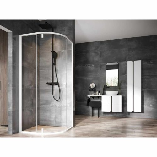 Nexty NSKK3-90 zuhanykabin matt fehér+transparent