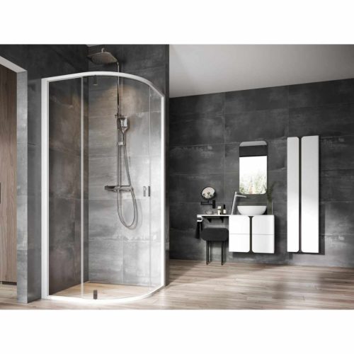 Nexty NSKK3-100 zuhanykabin fehér/króm+transparent