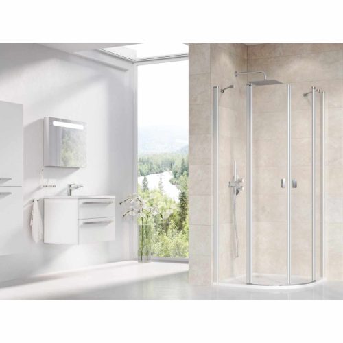 Chrome CSKK4-90 zuhanykabin szatén+transparent