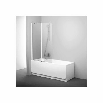 CVS2-100 balos kádparaván fehér+transparent