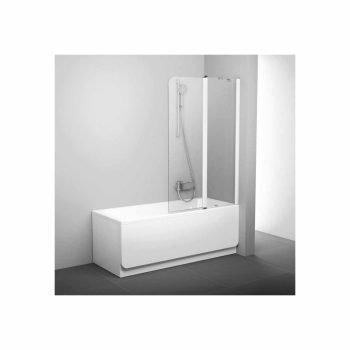 CVS2-100 jobbos kádparaván fehér+transparent