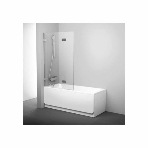 BVS2-100 kádparaván bal króm+transparent