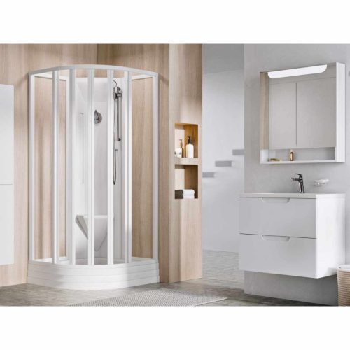 Supernova ASBKP6 80x80 zuhanybox fehér+transparent