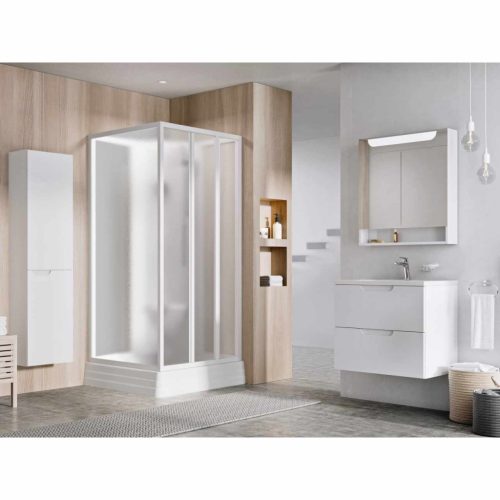 Supernova ASBP3 80x80 zuhanybox fehér+grape