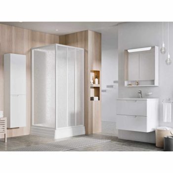 Supernova ASBP3 90x90 zuhanybox fehér+pearl