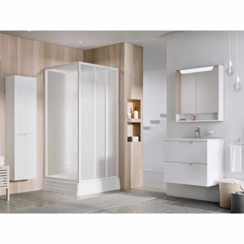 Supernova ASBP3 90x90 zuhanybox fehér+pearl