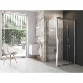 Blix BLPS-80 fix oldalfal krómhatású+transparent