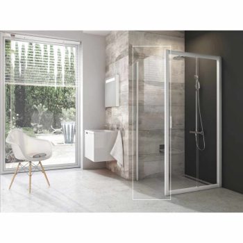 Blix BLPS-90 fix oldalfal fehér+transparent