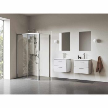 Blix II NBLPS 80 fix oldalfal krómhatású+transparent