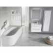 Chrome akrilkád 170x105 jobbos, fehér