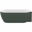 Freedom Corner II Tec 175x86 jobb, akrilkád, Grey Green/fehér, fehér lefolyó