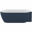 Freedom Corner II Tec 175x86 jobb, akrilkád, Deepsea Blue/fehér, fehér lefolyó