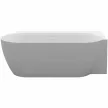 Freedom Corner II Tec 175x86 jobb, akrilkád, Smoke Grey/fehér, fehér lefolyó