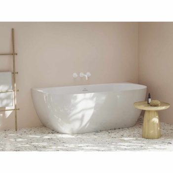 Freedom Wall Tec 170x87, akrilkád, fehér, króm lefolyó