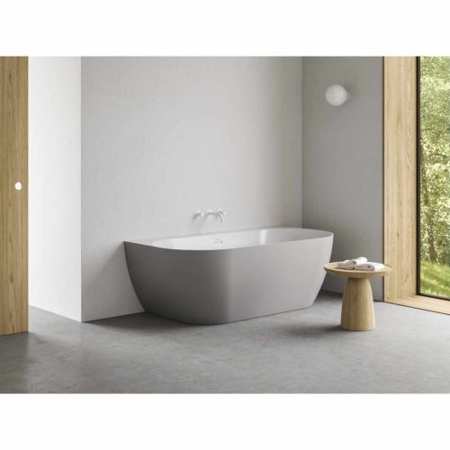 Freedom Wall Tec 170x87, akrilkád, Smoke Grey/fehér, fehér lefolyó