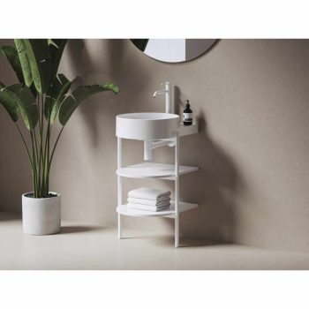 CS Yard 40 fürdőszobai bútor, matt fehér