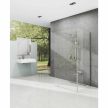 Walk-In Corner Set 110x80, zuhanykabin krómhatású+transparent