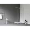Walk-In Wall Set 90, zuhanykabin matt fehér+transparent
