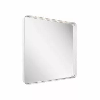 Strip 80x70 fürdőszobai tükör világítással, fehér