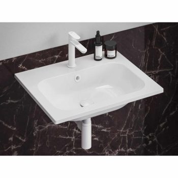 Mosdó túlfolyó fedél, fehér