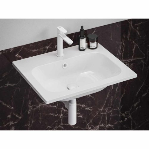 Mosdó túlfolyó fedél, fehér