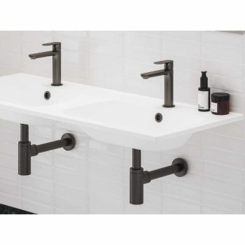 Mosdó túlfolyó fedél, Graphite Brushed