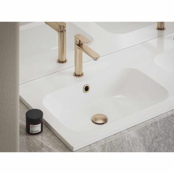 Mosdó túlfolyó fedél, Rose Gold Brushed