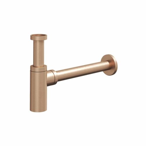 Krómozott teleszkópos mosdószifon Rose Gold Brushed