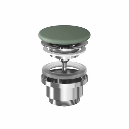 Flat mosdólefolyó kerámia fedéllel, Grey Green