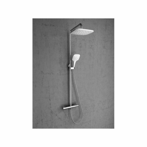 Termo 300 zuhanyoszlop termosztátos csapteleppel TE 093.00CR/WH, króm/fehér