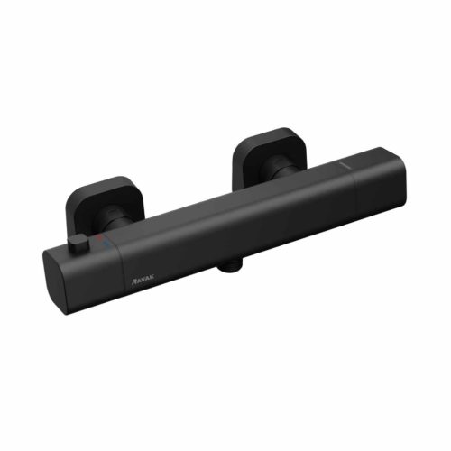 10° Free Termosztátos zuhanycsaptelep szett nélkül TD F 033.20BL, fekete