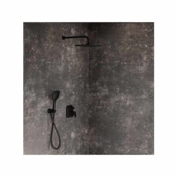   10° Free falba süllyesztett csaptelep váltóval, belső egységgel TD F 061.20BL , fekete