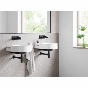 Puri fali süllyesztett mosdócsaptelep PU 019.20BL,fekete