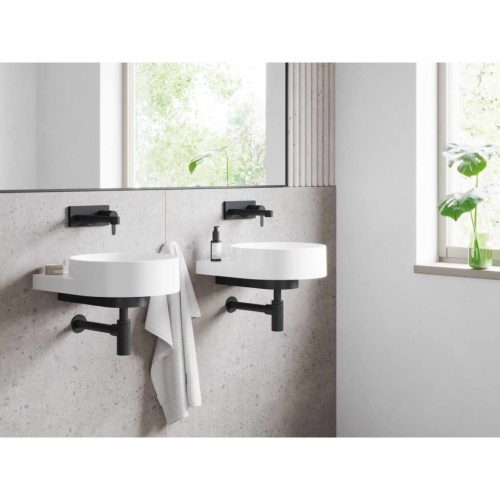 Puri fali süllyesztett mosdócsaptelep PU 019.20BL,fekete