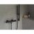 Puri termoszátos fali zuhanycsaptelep 150 mm PU 033.20BL, fekete