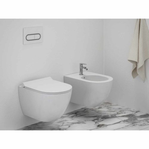 Eleganta álló bidécsaptelep 130 mm leersztő nélkül EL 056.00CR, Chrome