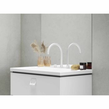   Espirit álló mosdócsaptelep, 3 furatos 270 mm leeresztő nélkül ES 018.10WV, White Velvet