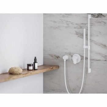   Eleganta falba szüllyesztett csaptelep, egyutas, belső egységgel EL 062.10WV.O1, White Velvet