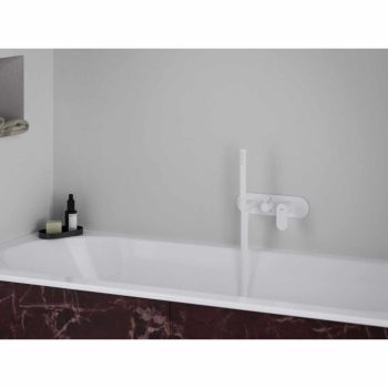   Eleganta falba süllyesztett csaptelep szettel, kétutas, belső egység nélkül EL 065.10WV.O2.RB07D.+S, White Velvet