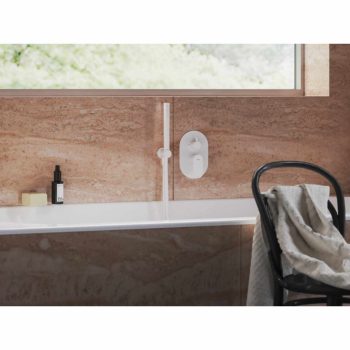   Eleganta falba süllyesztett csaptelep, kétutas, belső egység nélkül EL 065.10WV.O2. RB07E, White Velvet