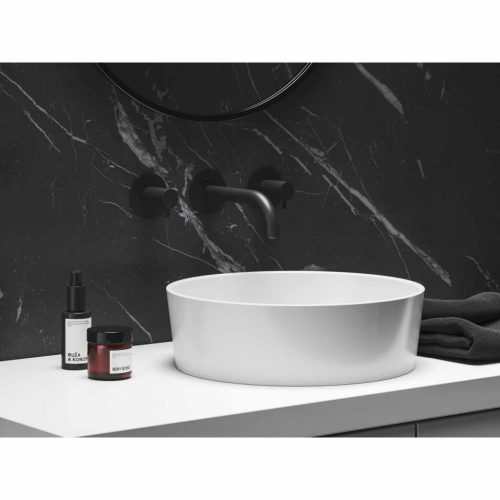 Espirit falba süllyesztett mosdócsaptelep belső egységgel ES 019.20BLM.O1, Black Matt