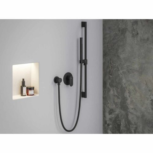 Eleganta falba szüllyesztett csaptelep, egyutas, belső egységgel EL 062.20BLM.O1, Black Matt