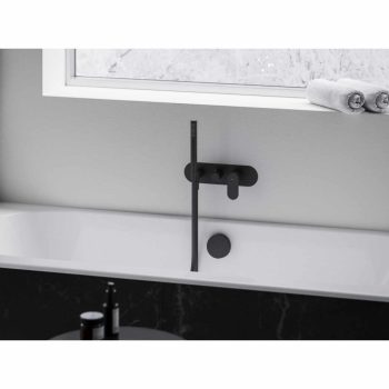   Eleganta falba süllyesztett csaptelep szettel, kétutas, belső egység nélkül EL 065.20BLM.O2.RB07D.+S, Black Matt