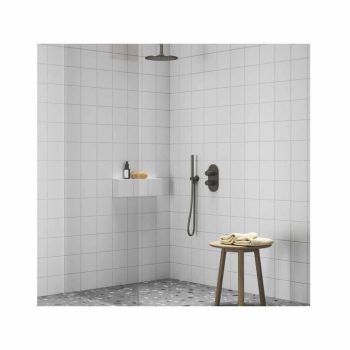   Espirit falba süllyesztett termosztátos csaptelep, kétutas, beslő egység nélkül ES 063.20GB.O2.RB07C, Graphite Brushed