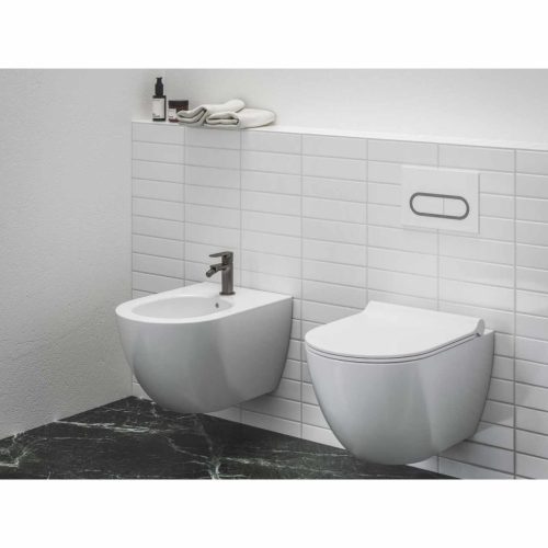 Eleganta álló bidécsaptelep 130 mm leersztő nélkül EL 056.20GB, Graphite Brushed