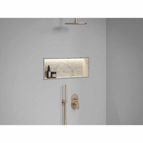 Eleganta falba süllyesztet csaptelep, automatikus, kétutas, belső egységgel EL 061.60RGB.O2, Rose Gold Brushed