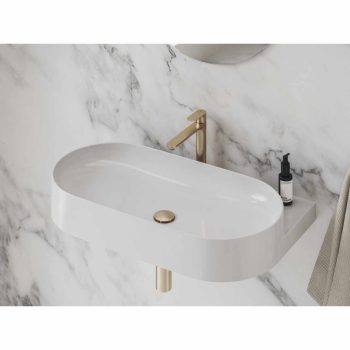   Eleganta álló mosdócsaptelep 220 mm leeresztő nélkül EL 014.60RGB, Rose Gold Brushed