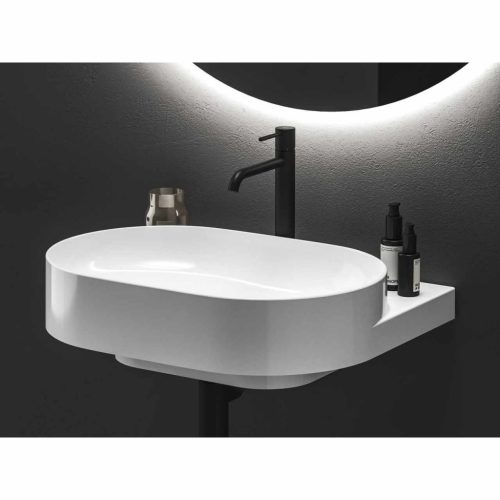 Espirit álló mosdócsaptelep BeCool 250 mm leeresztő nélkül ES 014.21BM, Black Matt